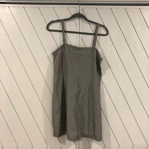 Eileen Fisher Grey Silk slip/top XS